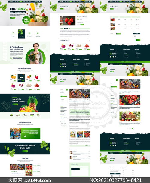 健康有機食品電商網(wǎng)站模板分層設計指南